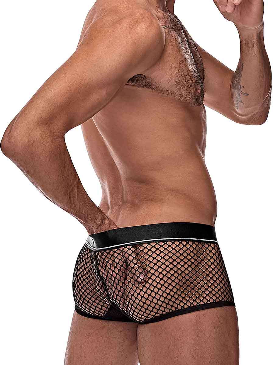 Cock Pit Net Mini Cock Ring Short - Large - Black