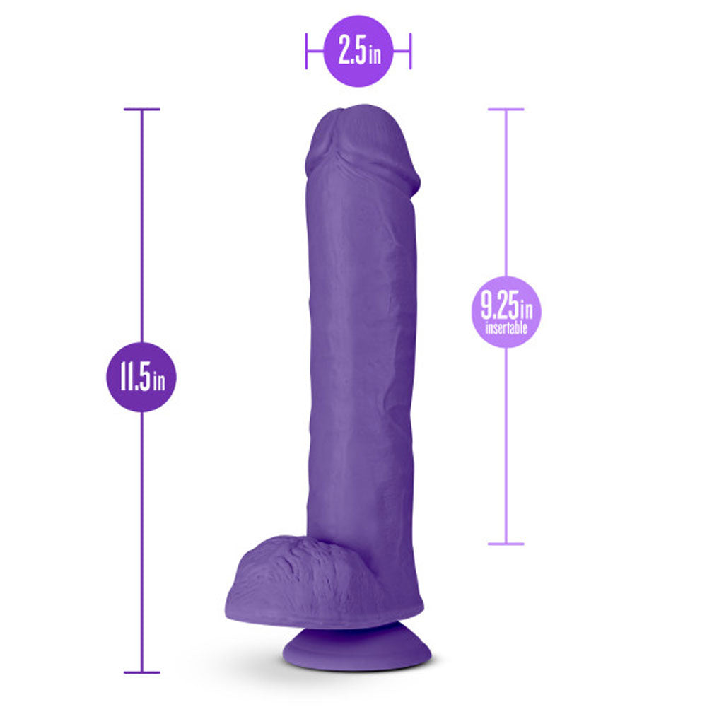 Au Naturel - Bold - Big John - 11 Inch Dildo - Purple