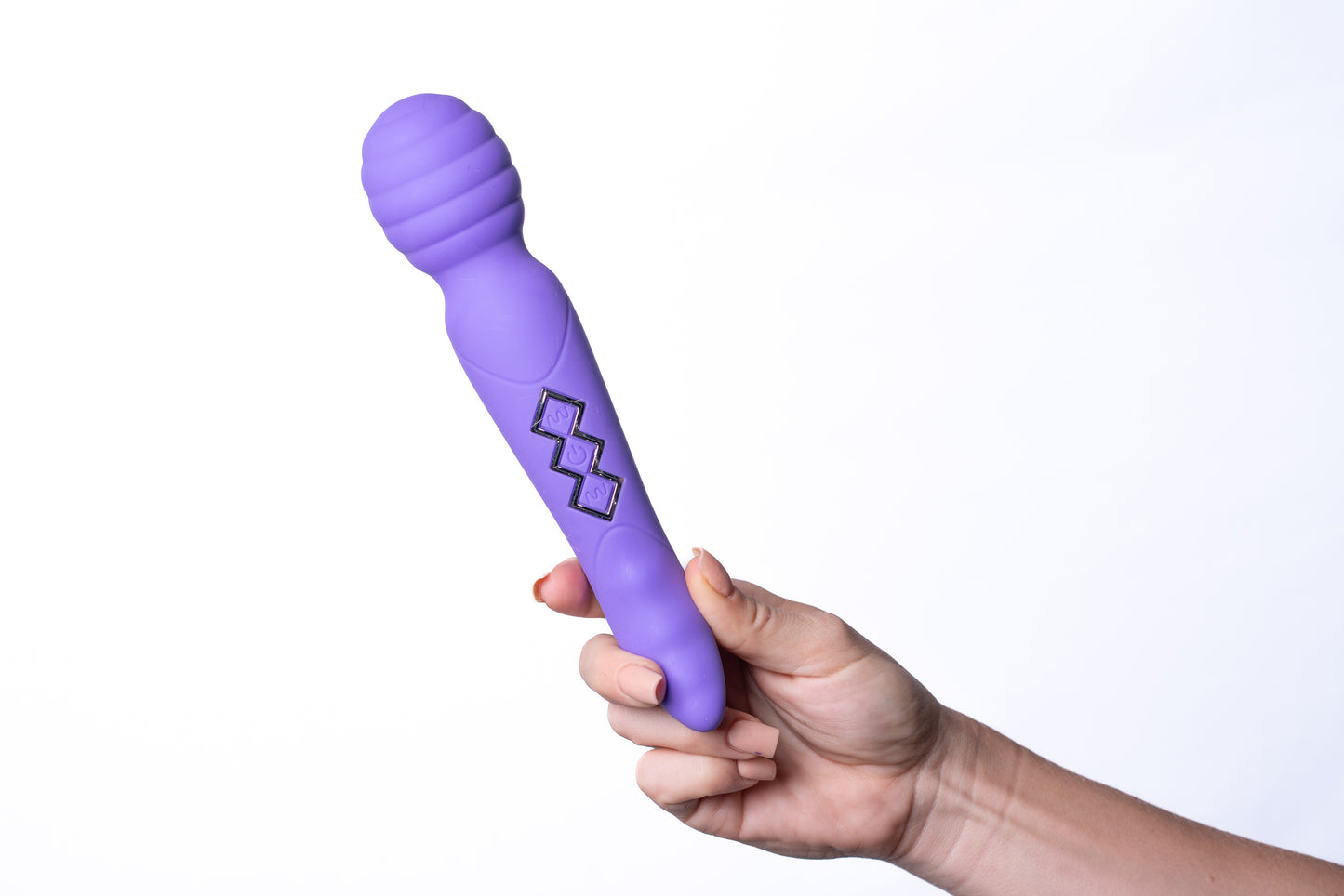 Zoe Twisty Dual Vibrating Pleasure Wand - Purple