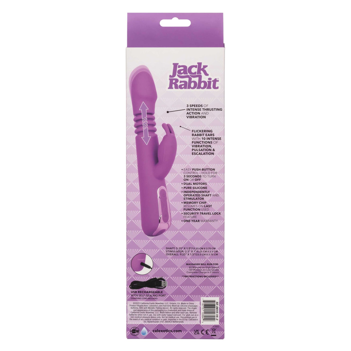 Jack Rabbit Elite Thrusting Rabbit - Purple