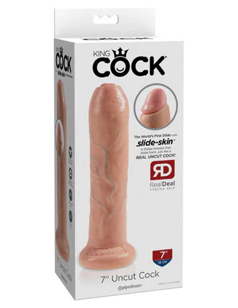 King Cock 7 Inch Uncut - Flesh