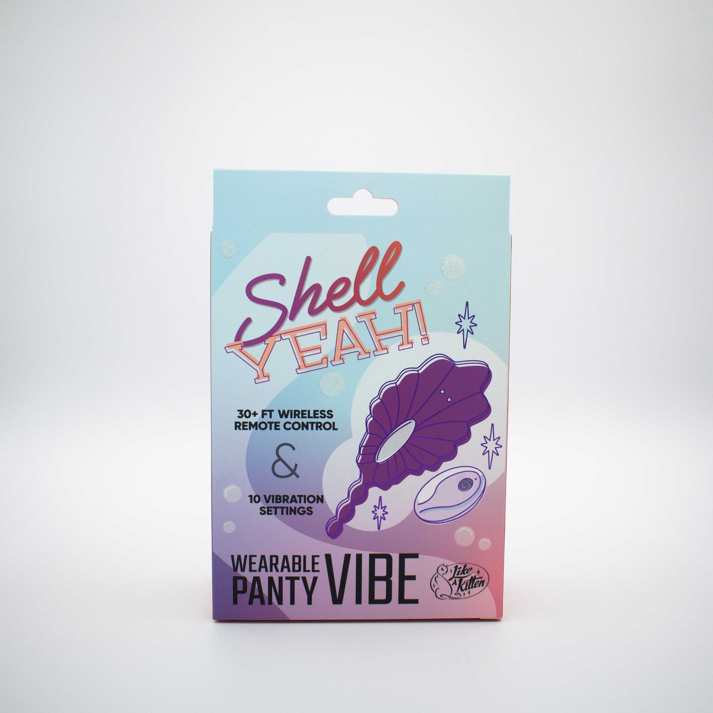 Shell Yeah! Remote Controlled Wearable Panty  Vibrator - Purple