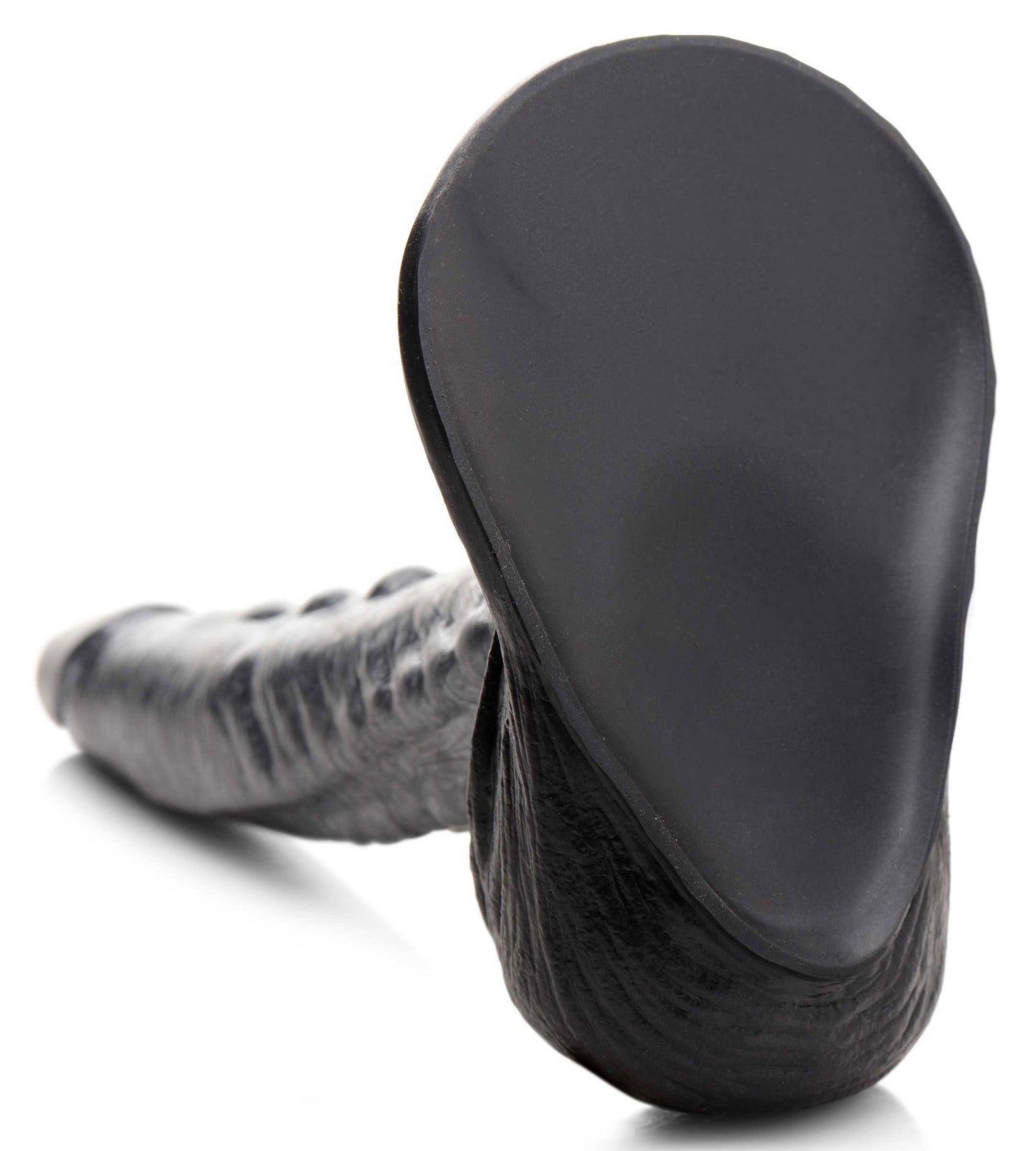 The Gargoyle Rock Hard Silicone Dildo -  Silver