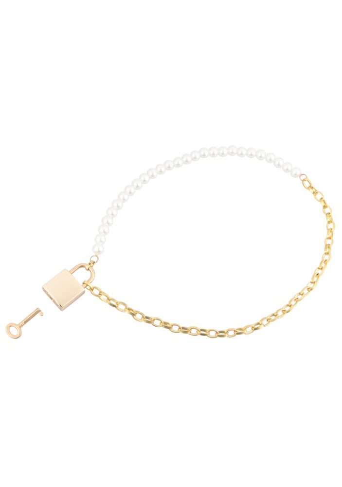 Pearl Day Collar - White/gold