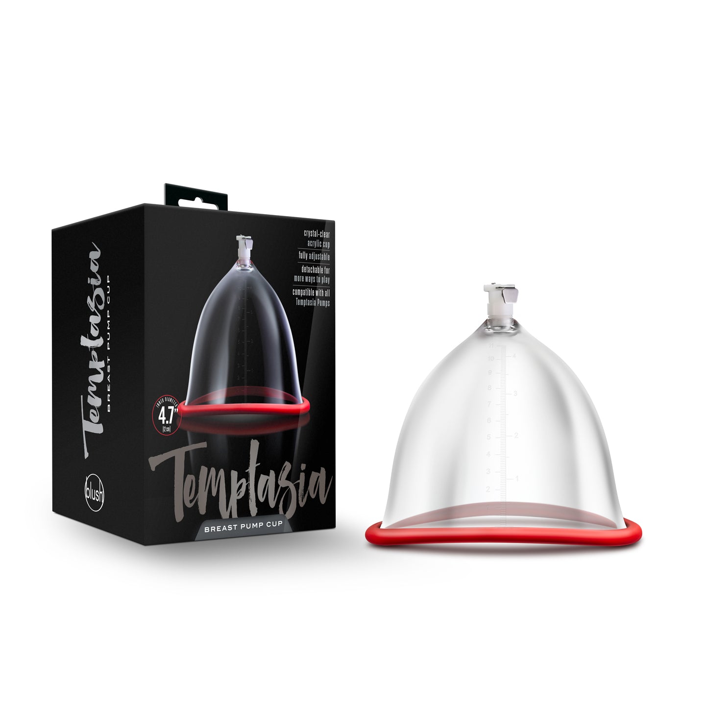 Temptasia  Breast Pump Cup  Clear