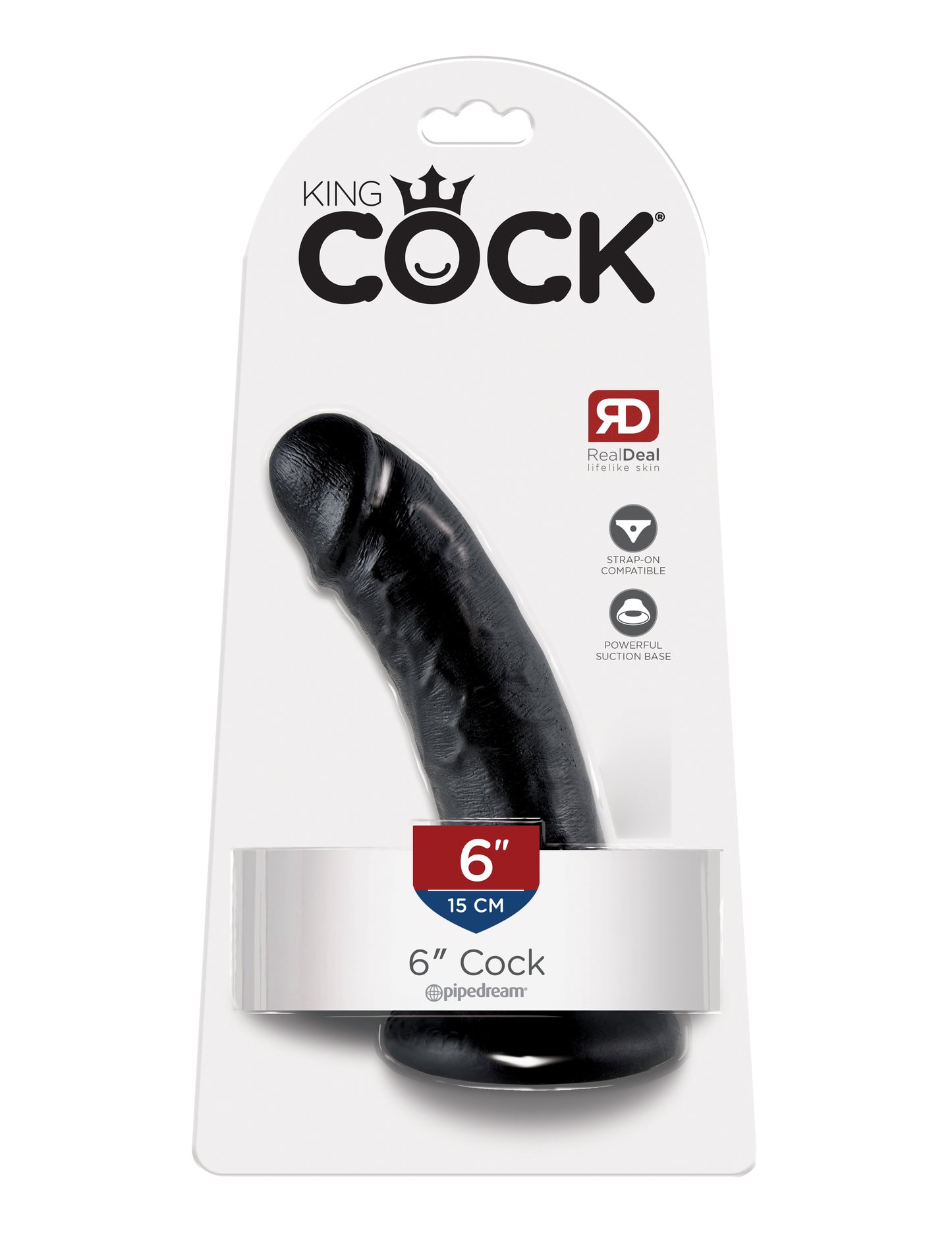 King Cock 6-Ich Cock - Black