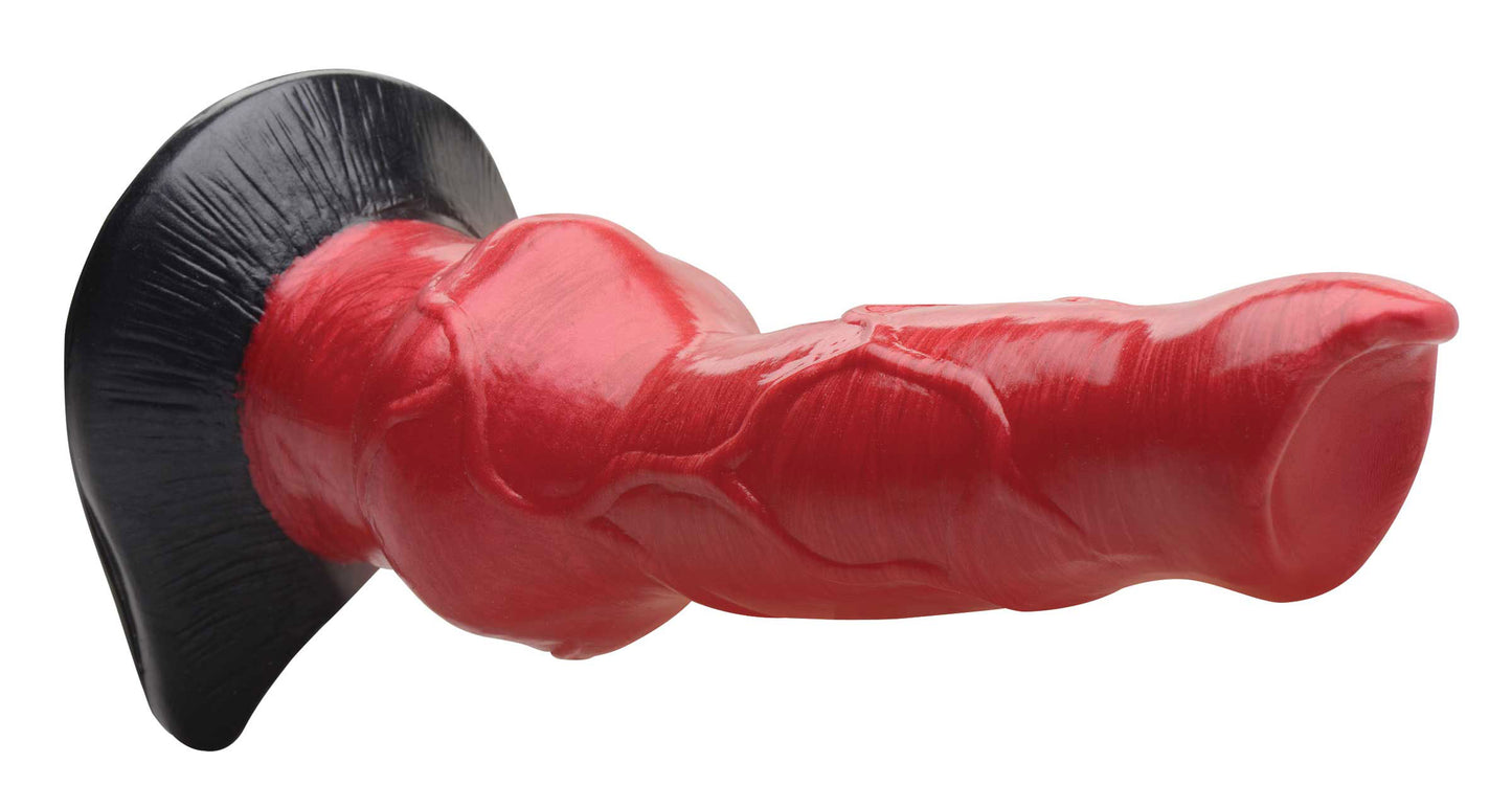 Hell-Hound - Canine Penis Silicone Dildo - Red