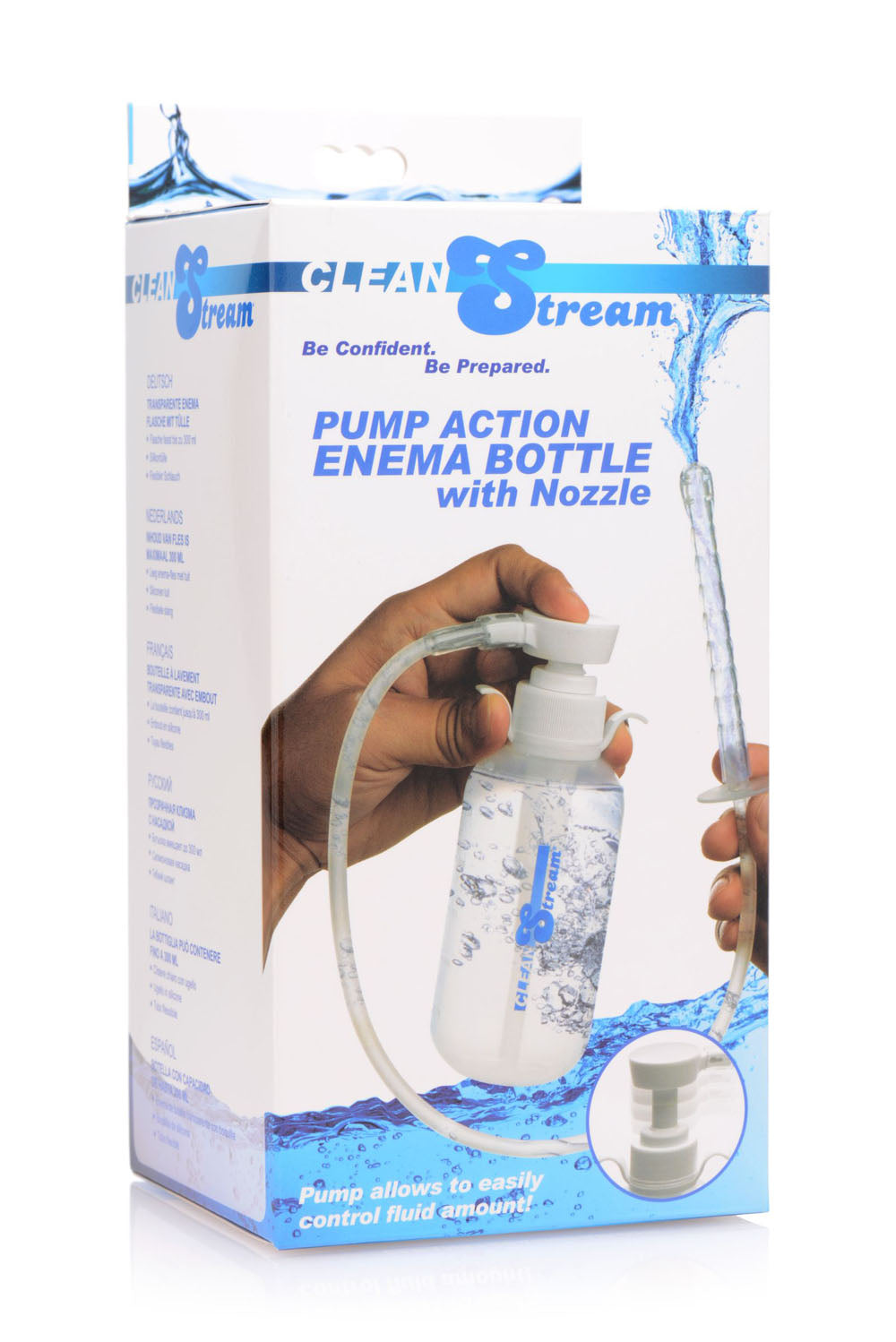 Pump Action Enema Bottle With Nozzle